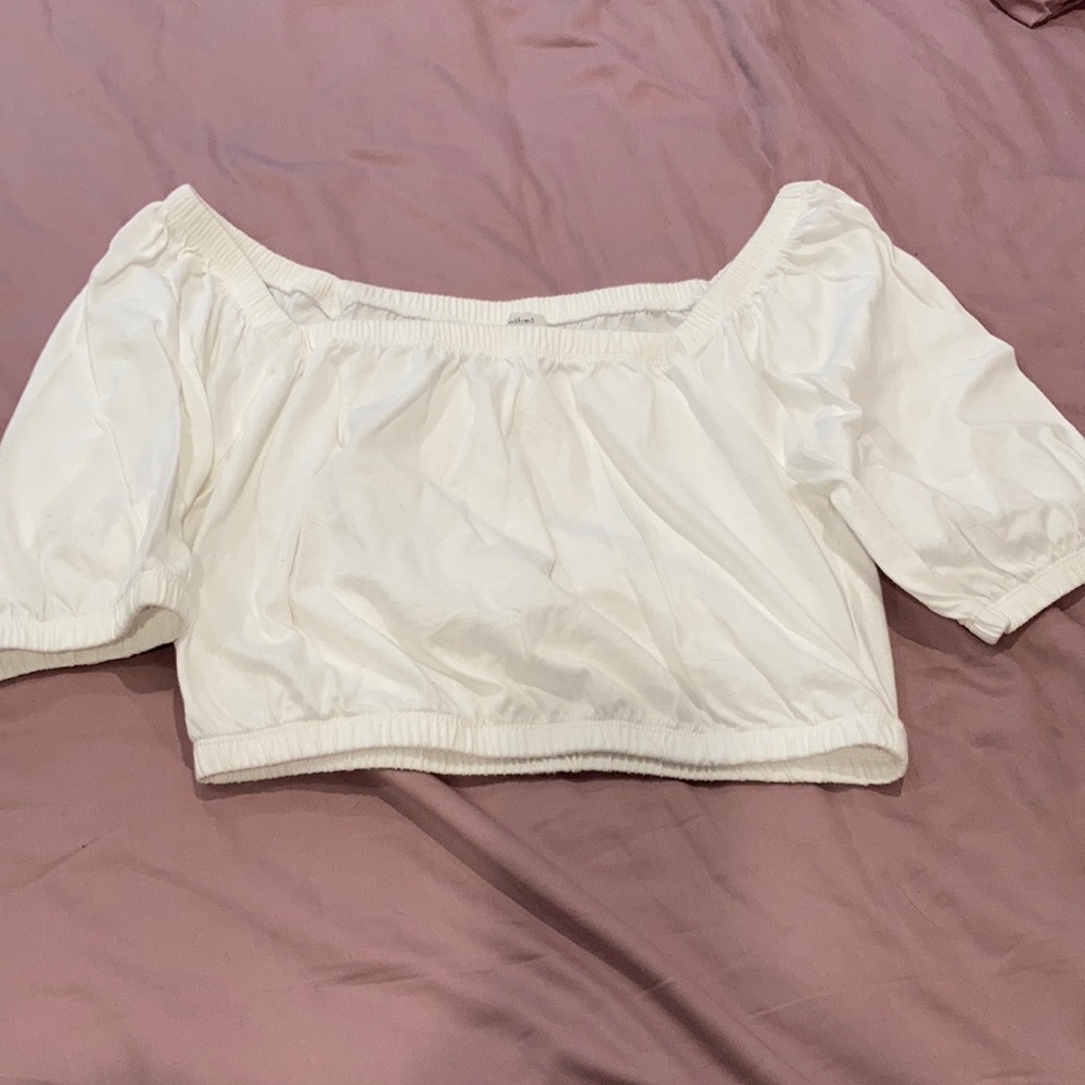 Off the shoulder crop top